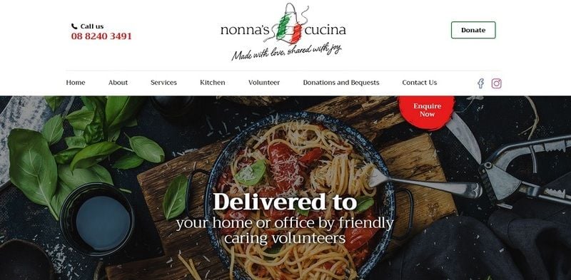 New Website launched for Nonna's Cucina New Website launched for Nonna's Cucina